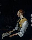 Gerard ter Borch Girl in Peasant Costume. Probably Gesina, the Painter's Half-Sister painting